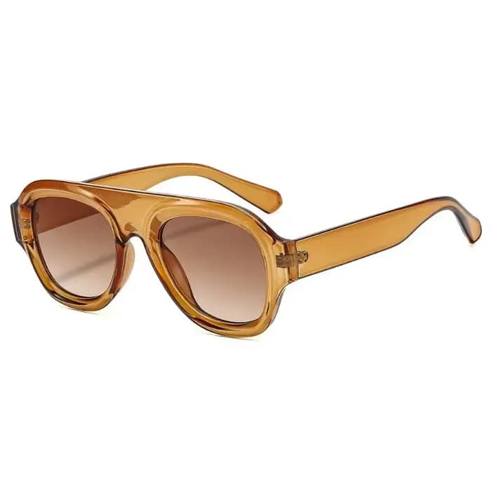 1 paire de lunettes de soleil Aviator tendance pour homme et femme