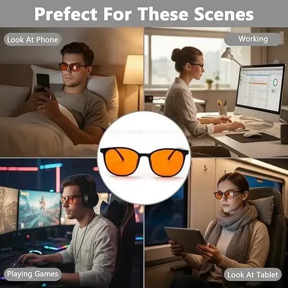 Lunettes anti-lumière bleue pour femme et homme