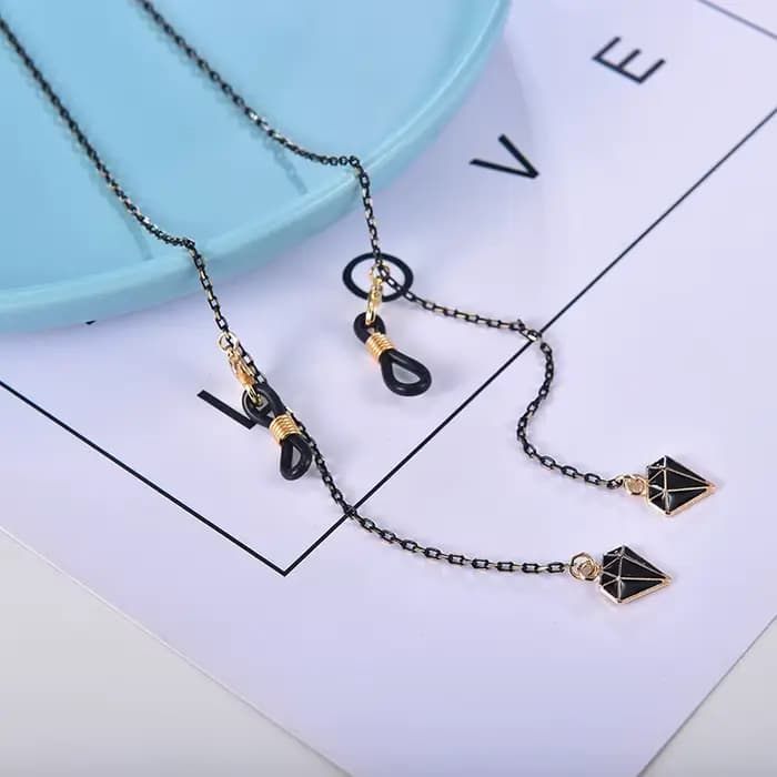 JOAnti-Perte Lunettes de Soleil Noires pour Femme