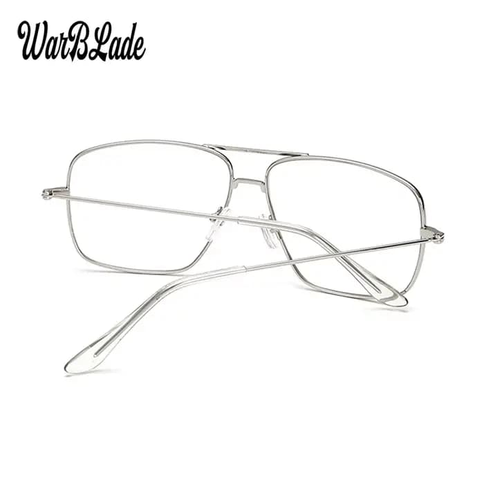 WarBLade Vintage or métal cadre lunettes hommes femmes