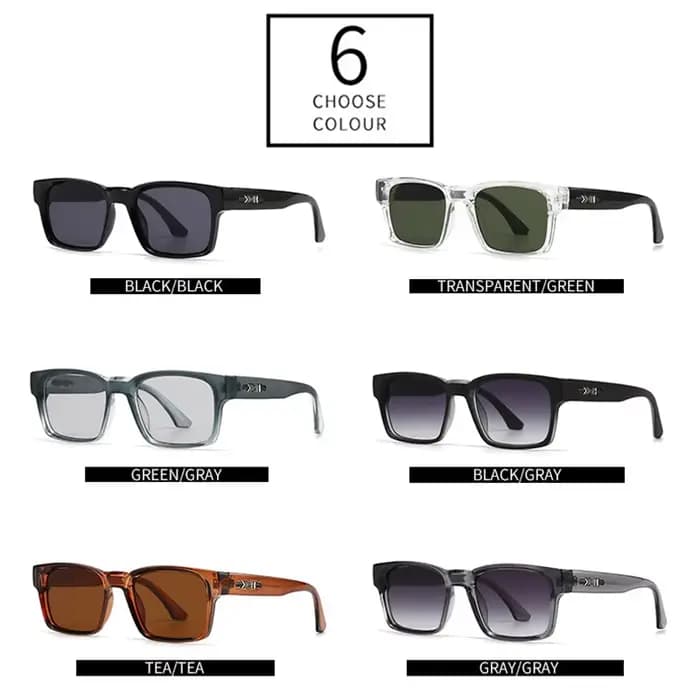 SHAUNA mode femmes lunettes de soleil carrées dégradé nuances UV400 rétro Rivets hommes tendance vert foncé lunettes de soleil