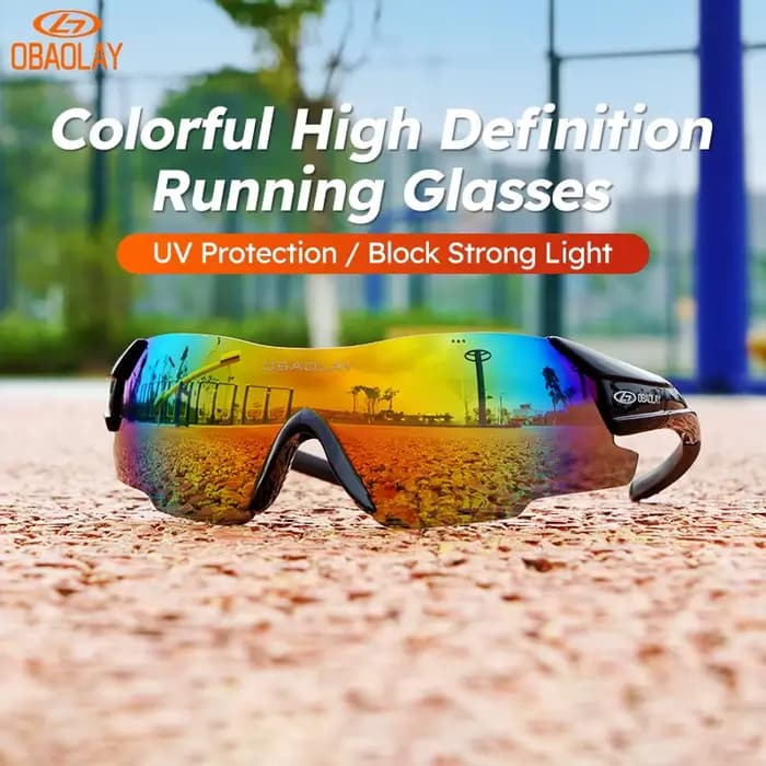 Obaolay-Lunettes de soleil de cyclisme pour hommes et femmes, sport de plein air, VTT, course à pied