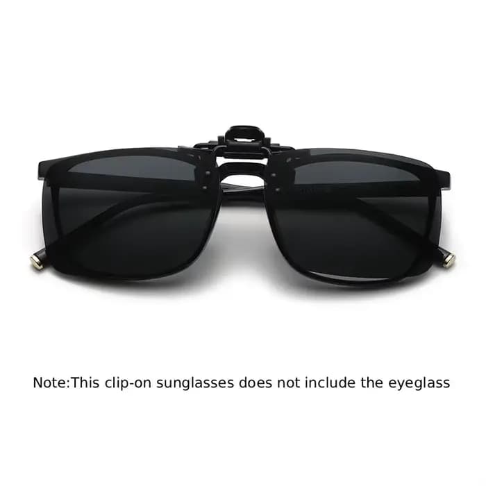 Lunettes de soleil polarisées carrées ultra légères à clipser