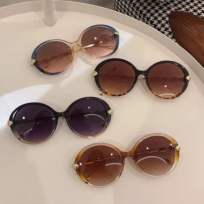 Lunettes de soleil rondes surdimensionnées pour femmes