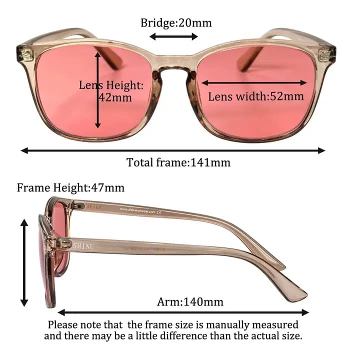 SHINU – lunettes Rose FL41 pour femmes et hommes