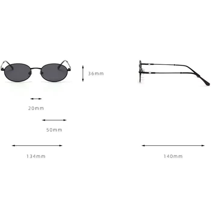 Peekaboo – lunettes ovales rétro pour hommes et femmes