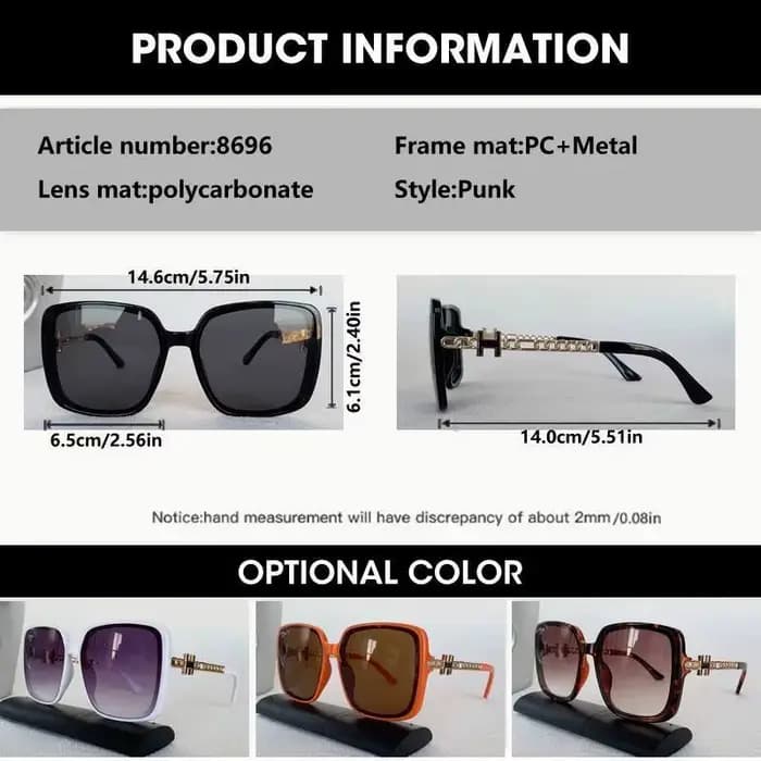 Lunettes de soleil carrées de marque Vintage pour femmes et hommes