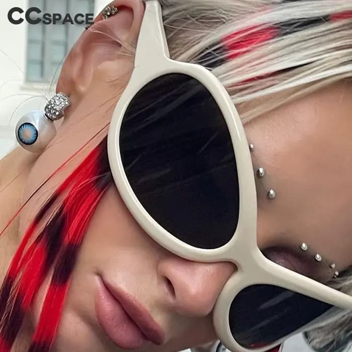 Lunettes de soleil rondes en forme d'œuf pour femmes et hommes