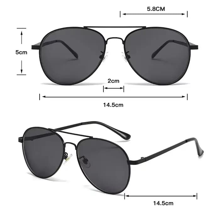 Lunettes de myopie aviateur pour hommes
