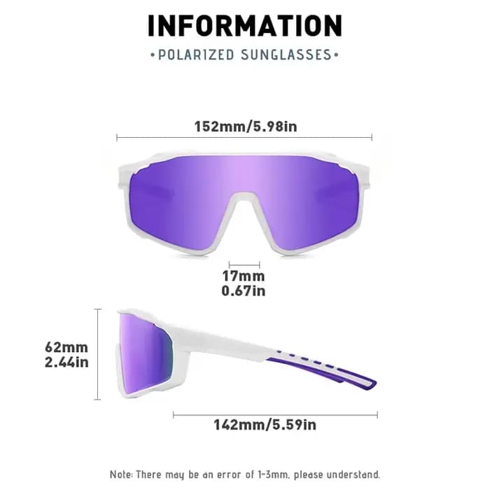 Lunettes de cyclisme polarisées pour hommes et femmes