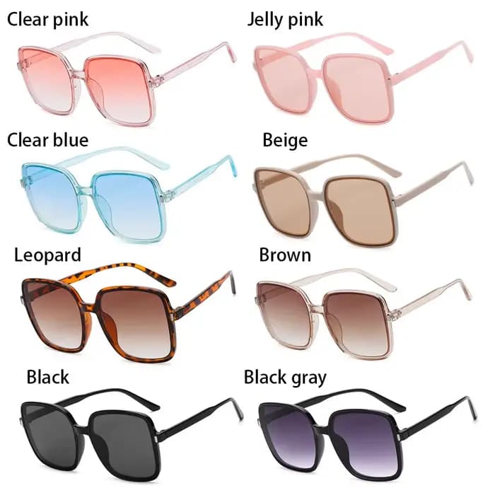 Lunettes de soleil carrées classiques pour femmes