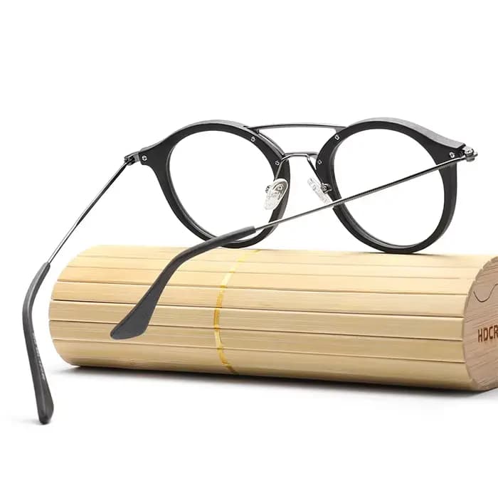 Lunettes optiques à Grain de bois pour hommes et femmes