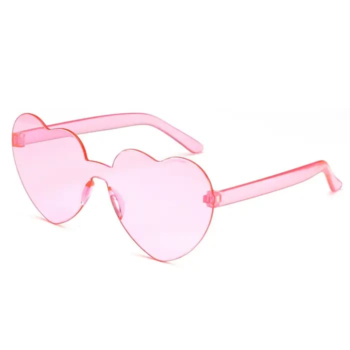 Lunettes de soleil en forme de cœur d'amour pour femmes