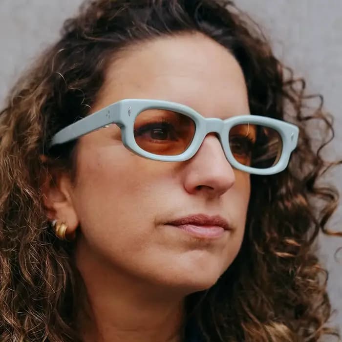 Samjune Lunettes de soleil carrées à monture fine pour hommes et femmes