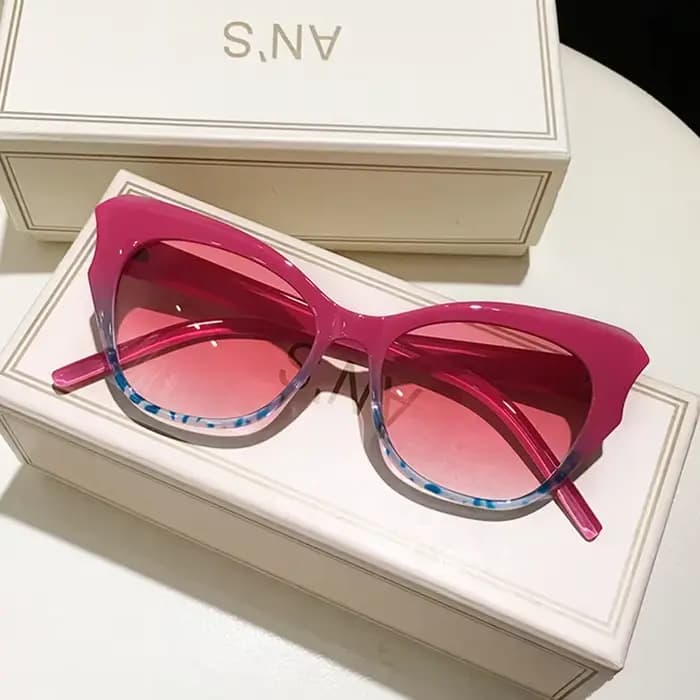 Lunettes de soleil œil de chat vintage pour femmes