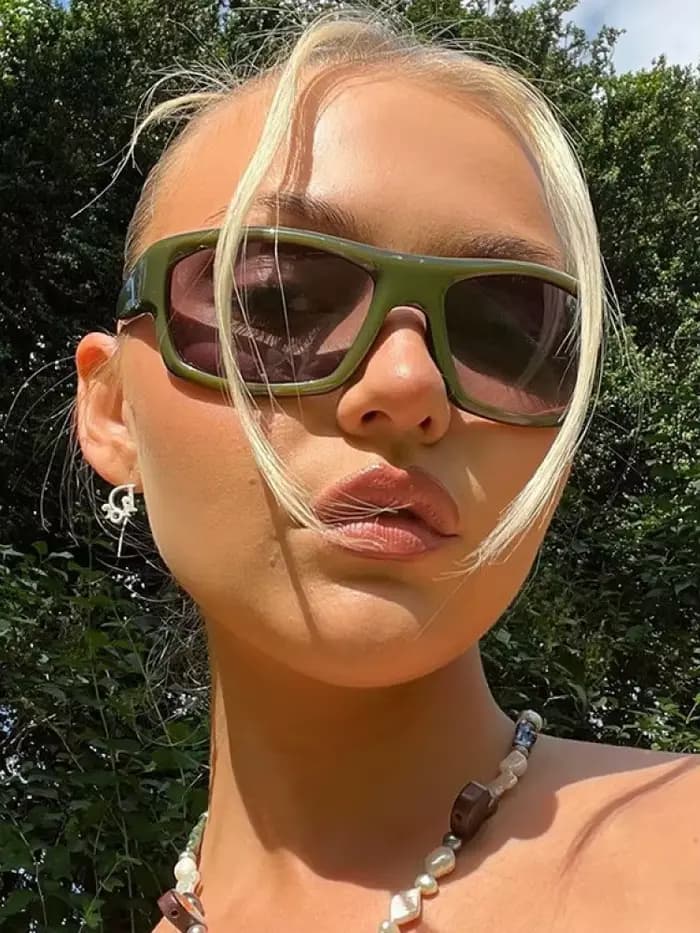 Nouvelles lunettes de soleil vertes pour hommes et femmes