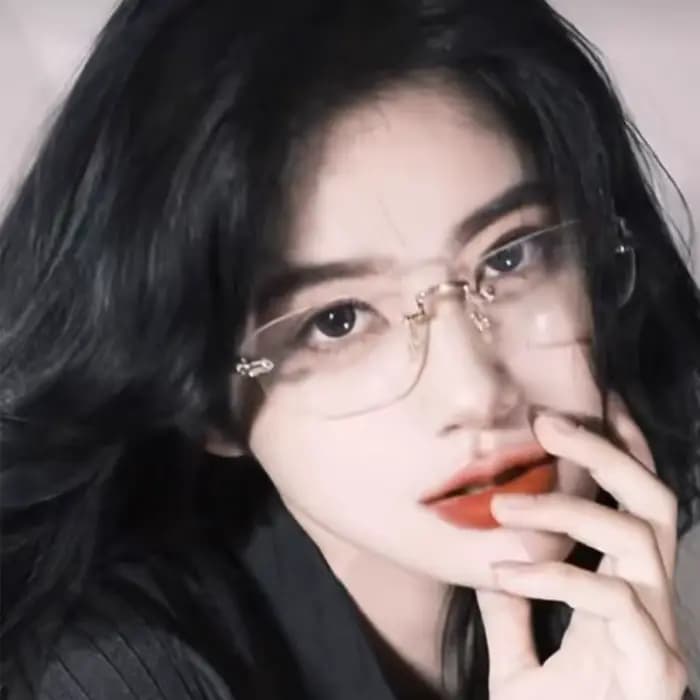 Lunettes sans bords Harajuku pour femmes