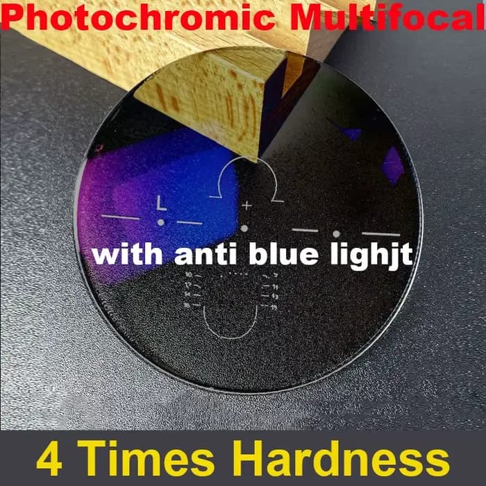 Verres Photochromiques Multifocaux sur Ordonnance 1.61 1.67 1.74 MR-8