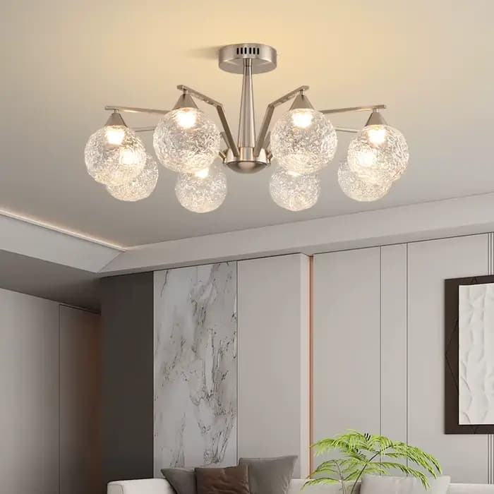 Lustres modernes en verre LED pour salon, salle à manger, chambre à coucher, décoration d'intérieur, éclairage