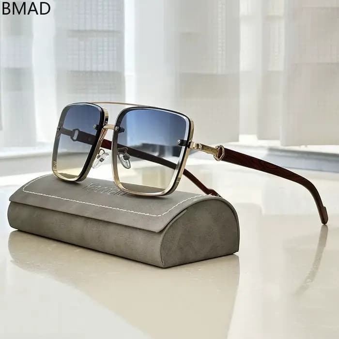 Nouvelles lunettes de soleil carrées pour hommes