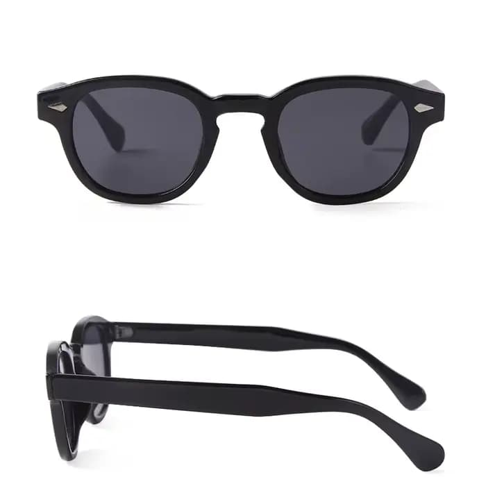 Lunettes de soleil rondes vintage effet écaille de tortue pour femmes et hommes