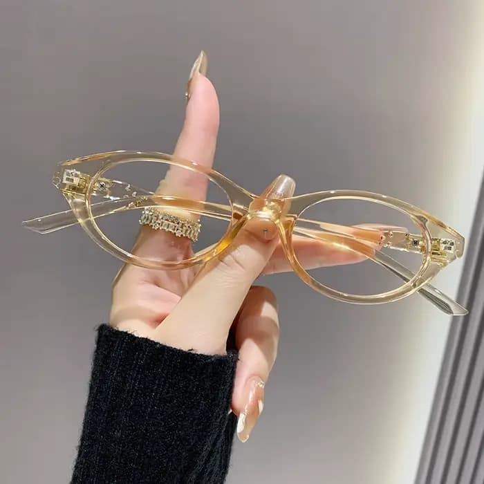 Nouvelles lunettes anti-lumière bleue à monture ovale tendance