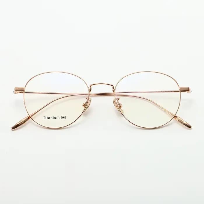 MOMOJA lunettes rondes rétro mode Ultra léger pur titane monture