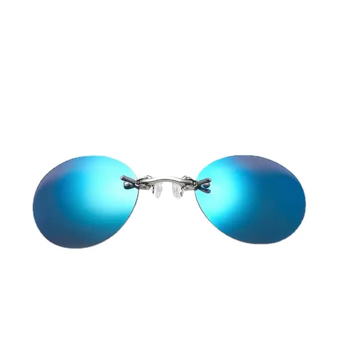 Lunettes de soleil rondes sans bords pour hommes