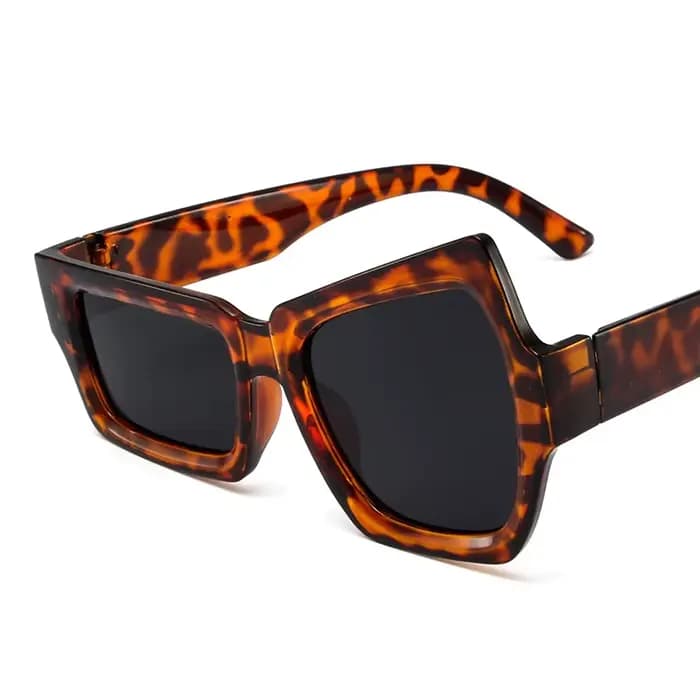 Mode lunettes De soleil carrées irrégulières homme marque