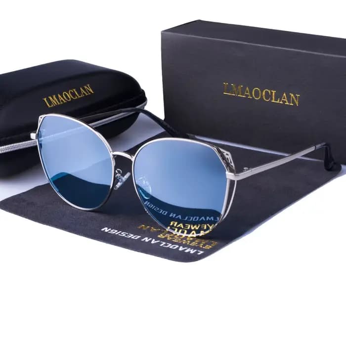 LMAOCLAN-Lunettes de soleil polarisées pour femmes, vintage, ajourées, UV400
