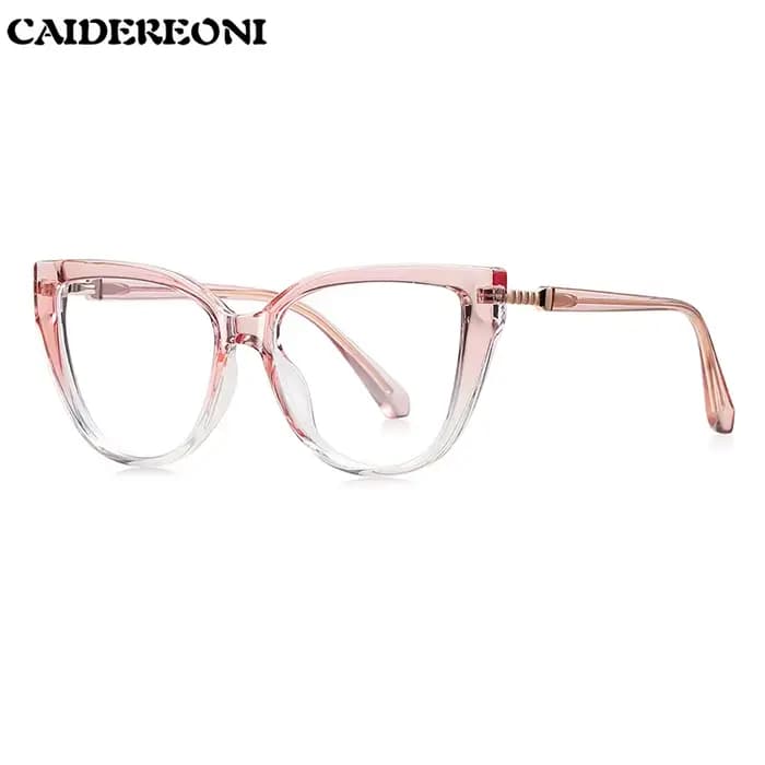 CAIDERONI Lunettes vintage œil-de-chat à monture large pour femme