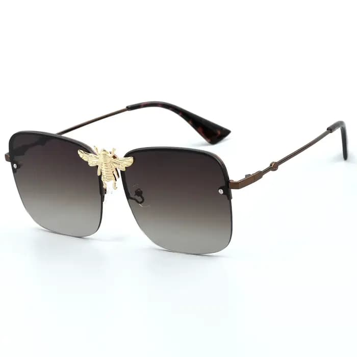 Lunettes de soleil abeille dorée pour hommes et femmes