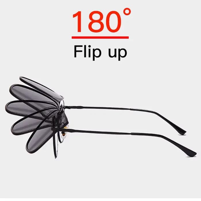 VIVIBEE Lunettes de soleil à clipser relevables surdimensionnées polarisées pour hommes 2026