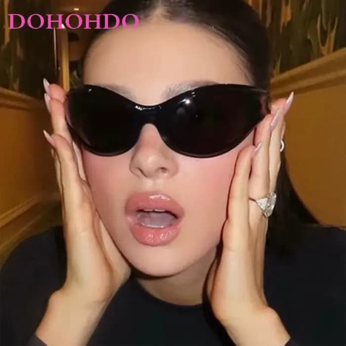 Tendance Y2K lunettes de soleil femmes hommes 2025 marque de luxe concepteur rétro Steampunk