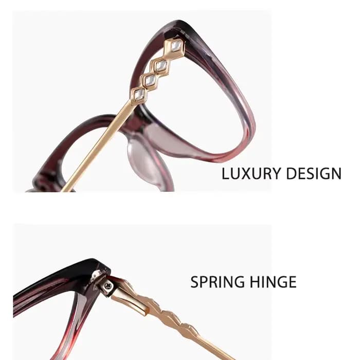 Ralferty-Monture de lunettes de luxe anti-absorbe ouissement pour femmes