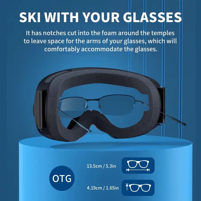Lunettes de Ski Anti-buée Double couche UV400 grandes