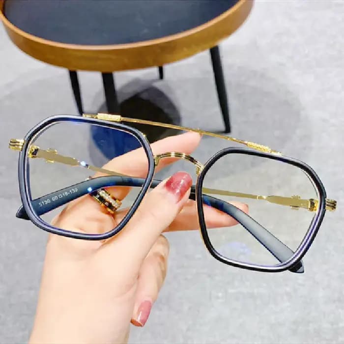 Diopter – lunettes de lecture carrées à Double faisceau, Anti-lumière bleue, pour homme et femme, myopie, finition sur Prescription, 0.5 à 6.0