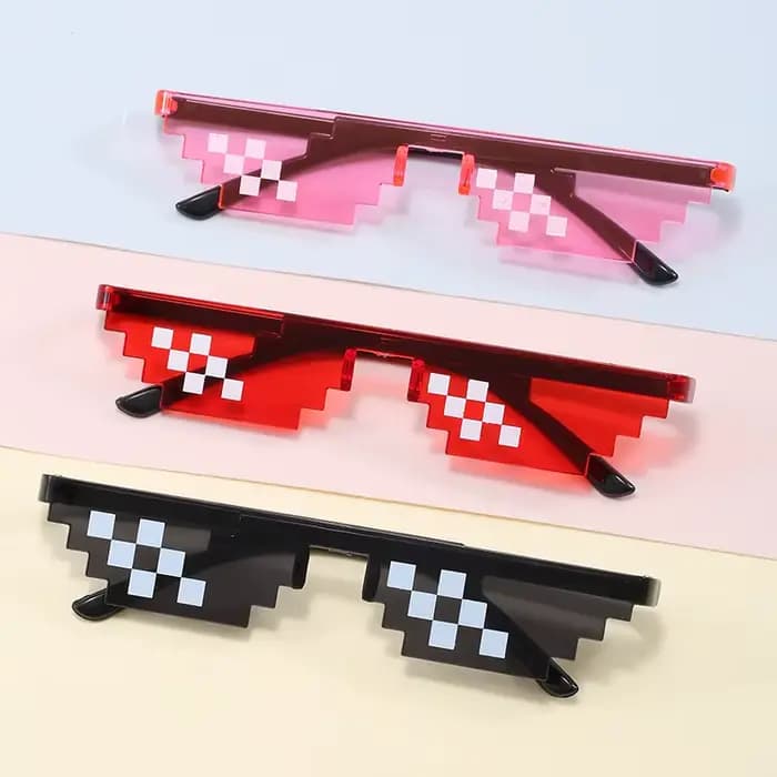 Lunettes de soleil Pixel Mosaic pour hommes et femmes