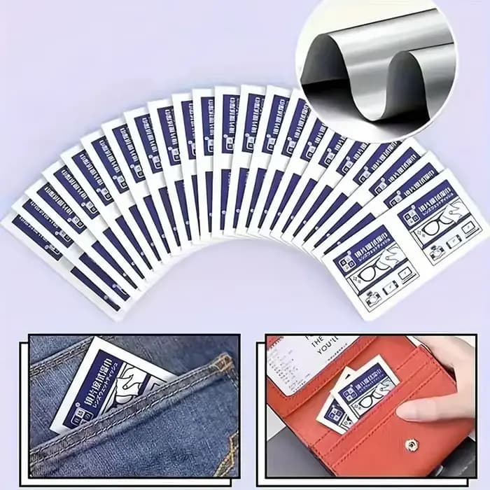 100/200 pièces lingettes jetables pour le nettoyage des lentilles