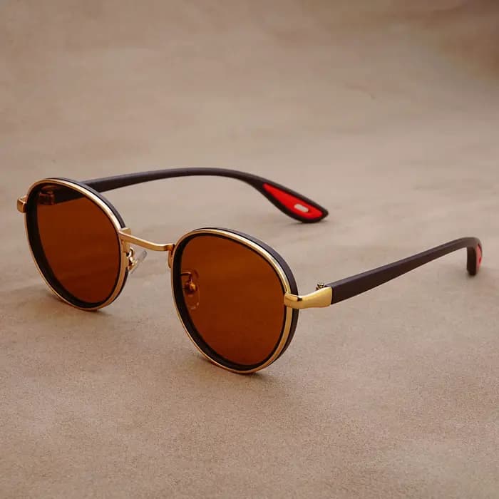Lunettes de soleil rondes SEAMERGO tendance pour homme
