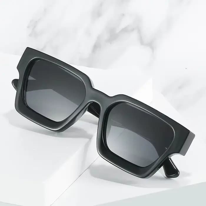 SO & EI mode carré femmes luxe lunettes de soleil rétro marque concepteur hommes tendance léopard bleu vert