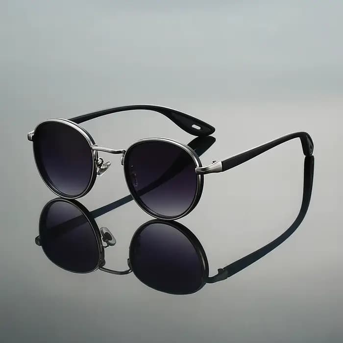 GM LUMIAS Vintage lunettes de soleil rondes hommes 2025 nouveau Punk mode nuances femmes