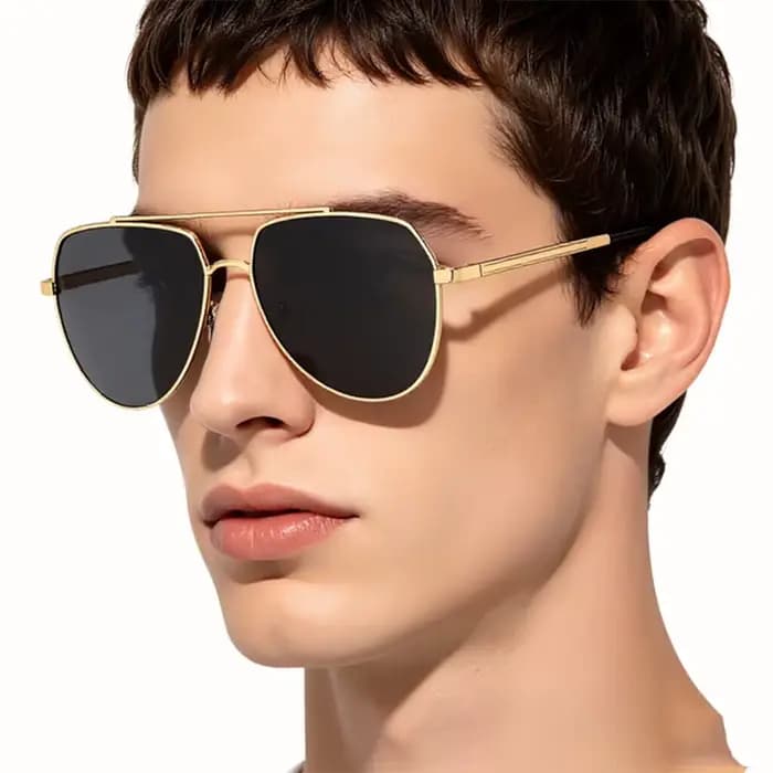 Lunettes de soleil pilote de marque pour hommes et femmes