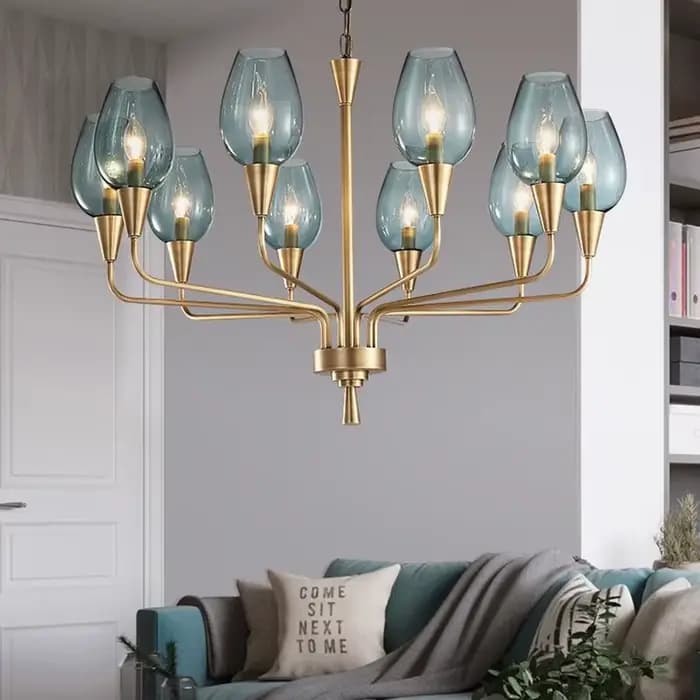 Lustre moderne salon Restaurant lampe de haute qualité hôtel chambre d'amis chambre lampe en verre originalité concepteur