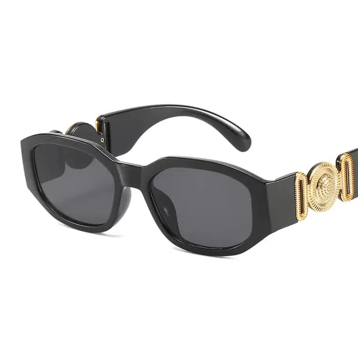 Lunettes de soleil polygonales vintage pour femmes