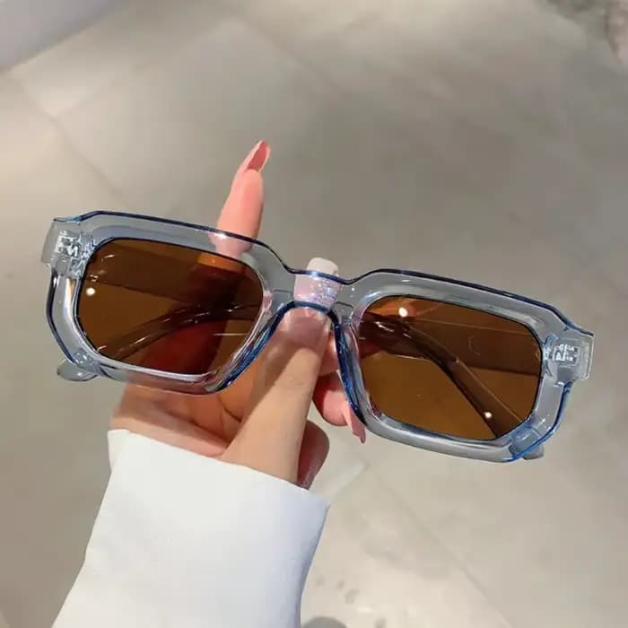 Ensemble combiné pour homme, lunettes de mode neuves, lunettes carrées rétro, décoration, personnalité tendance, adaptées à un usage quotidien