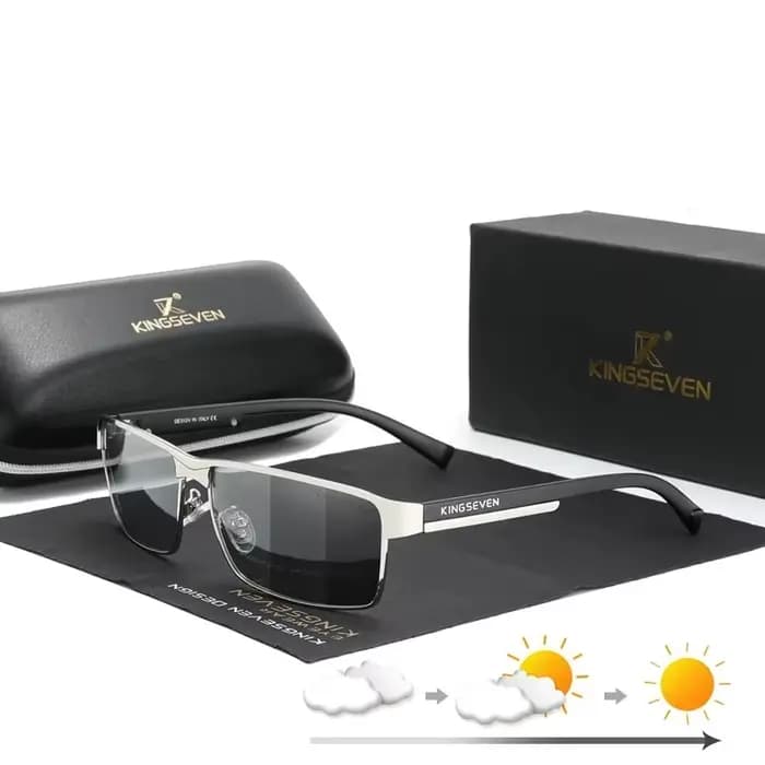 KINGSEVEN Hommes Polarisées Photochromiques lunettes de Soleil Femmes Caméléon