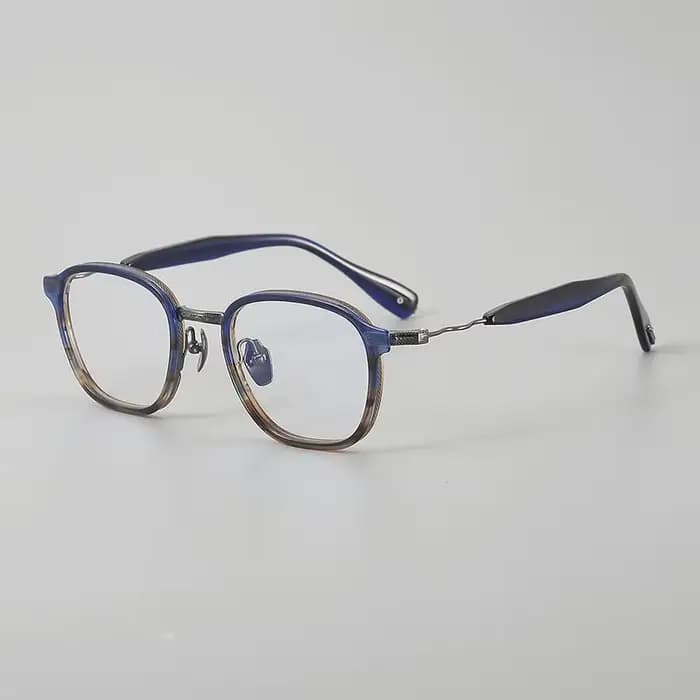 Lunettes en titane, montures ovales vintage en acétate faites à la main pour femmes et hommes