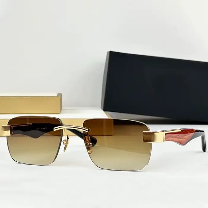 Lunettes de soleil rétro dégradées UV400 en acétate et alliage de haute qualité pour hommes et femmes