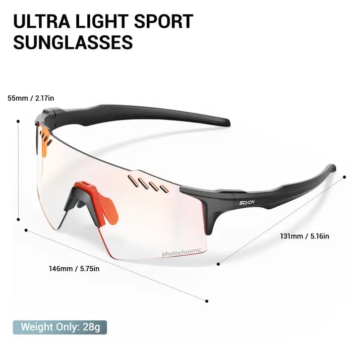 SCVCN lunettes de cyclisme photochromiques